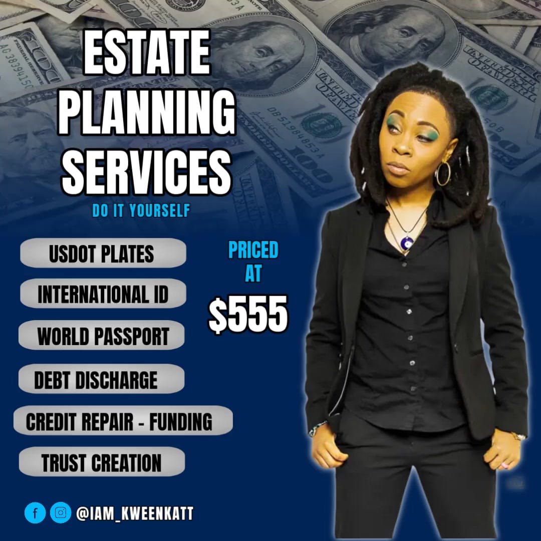 🔒 ESTATE PLANNING SERVICES MASTERCLASS ✨ Pre-Recorded Webinar | Self-Paced | $555 Unlock Private Living, Financial Strategy & Global Tools—Taught by Kween Katt